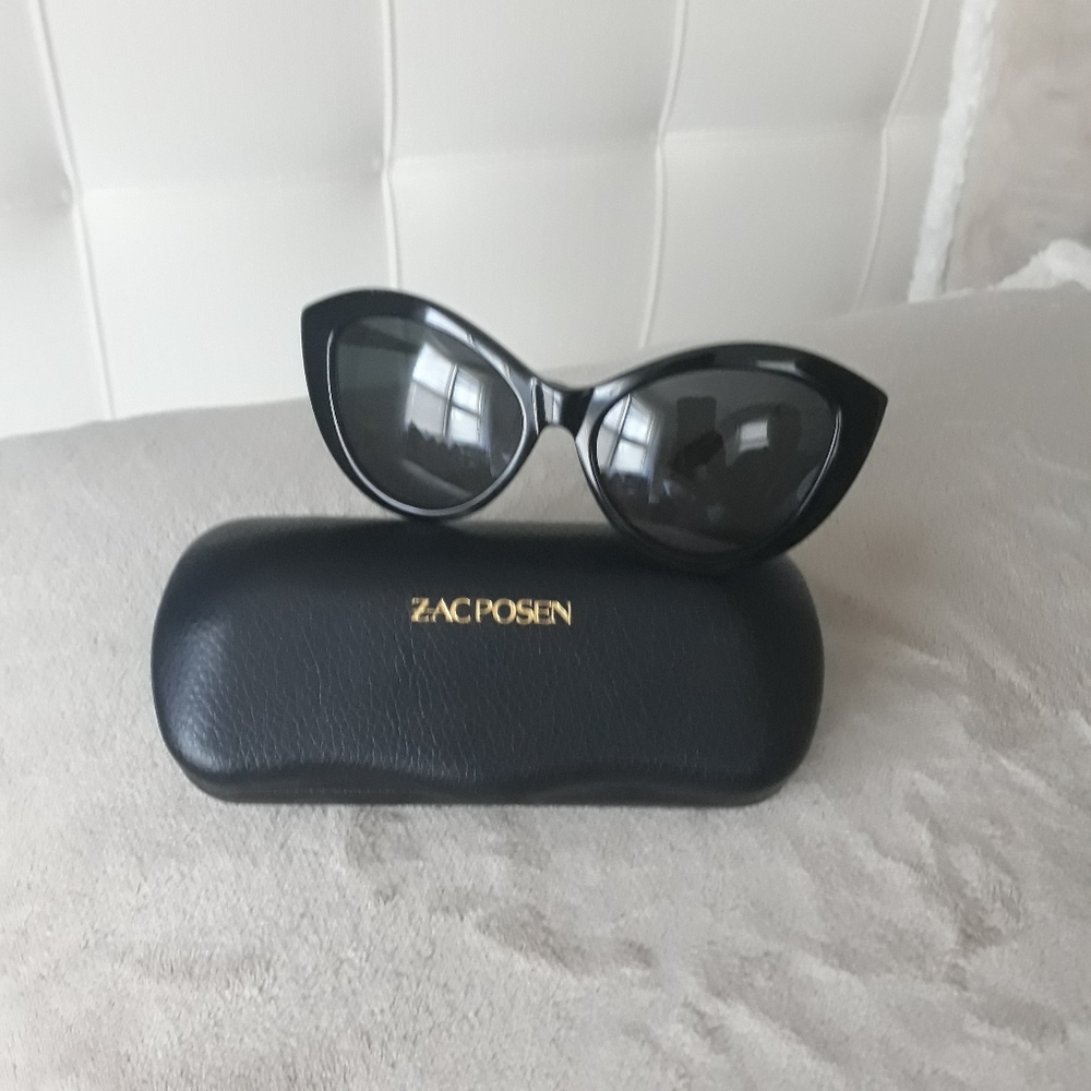 Zac Posen black cat eye sunglasses